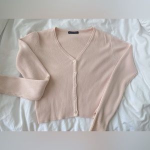Brandy Melville light pink cardigan fits like a size small